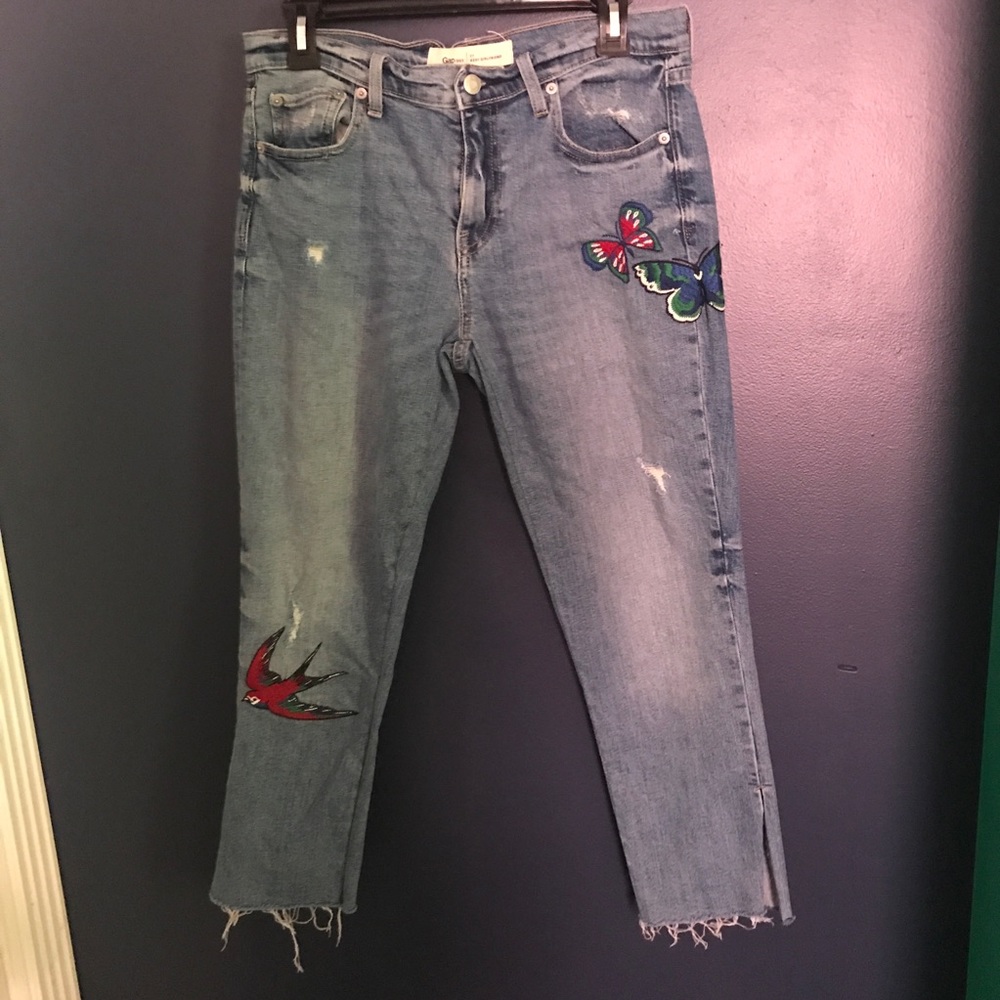 Gap Embroidered Jeans